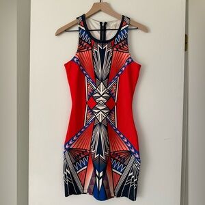 Jealous Tomato Geometric Bodycon Dress Size S